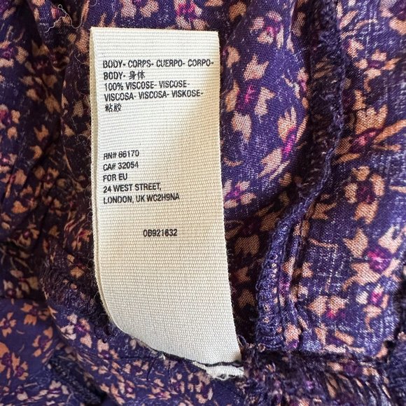 Free People One Fine Day Mini Dress Blue Combo - Picture 6 of 8